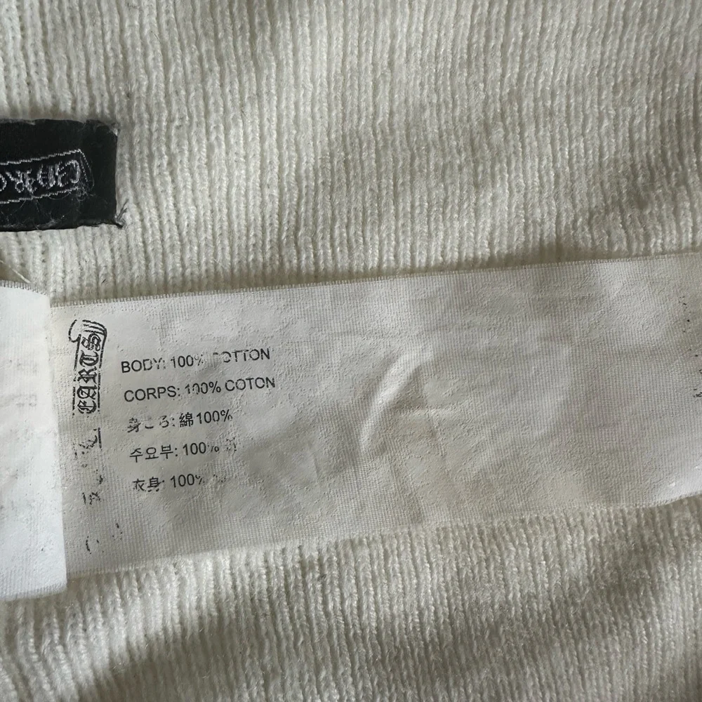 White Chrome Hearts x Bella Hadid beanie